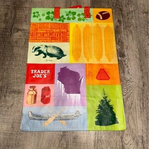 Trader Joe's Wisconsin State Reusable Grocery Tote Bag